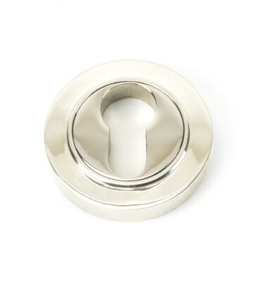 From The Anvil Polished Nickel Round Euro Escutcheon (Plain)