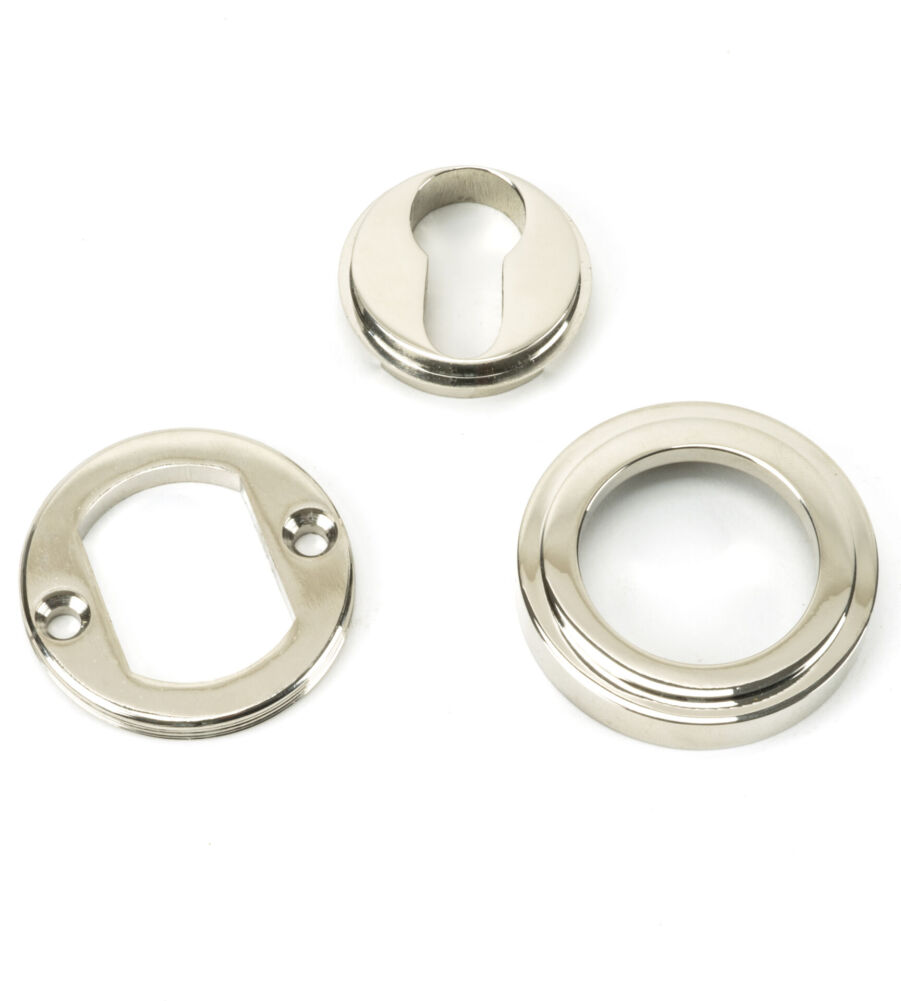 From The Anvil Polished Nickel Round Euro Escutcheon (Art Deco) - Image 4