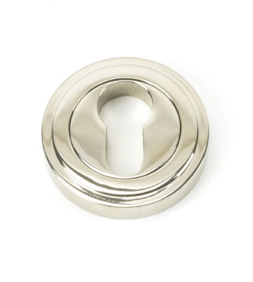 From The Anvil Polished Nickel Round Euro Escutcheon (Art Deco)