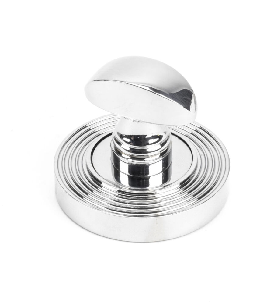 From The Anvil Polished Chrome Round Thumbturn Set (Beehive) - Image 3