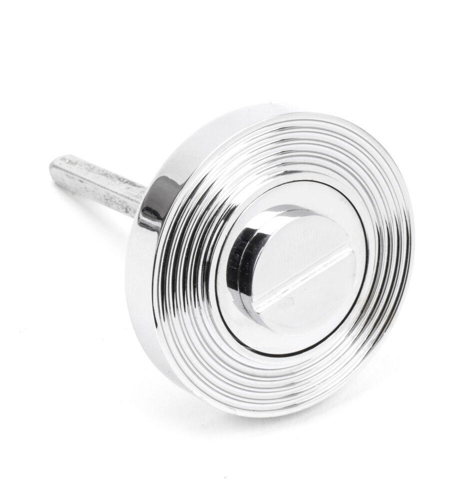 From The Anvil Polished Chrome Round Thumbturn Set (Beehive) - Image 4