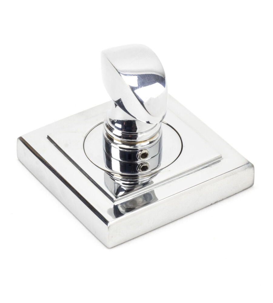 From The Anvil Polished Chrome Round Thumbturn Set (Square) - Image 3