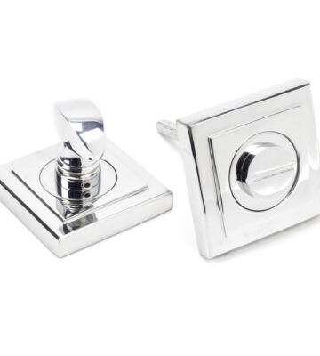 From The Anvil Polished Chrome Round Thumbturn Set (Square)