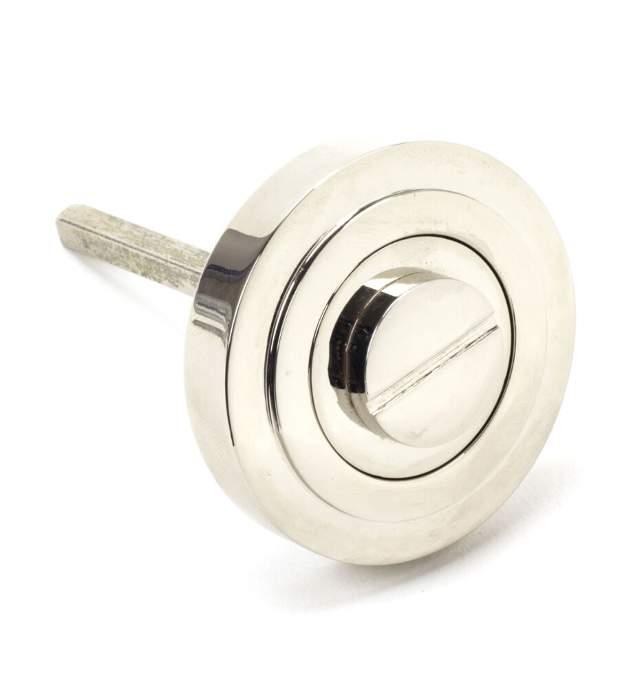From The Anvil Polished Nickel Round Thumbturn Set (Art Deco) - Image 4
