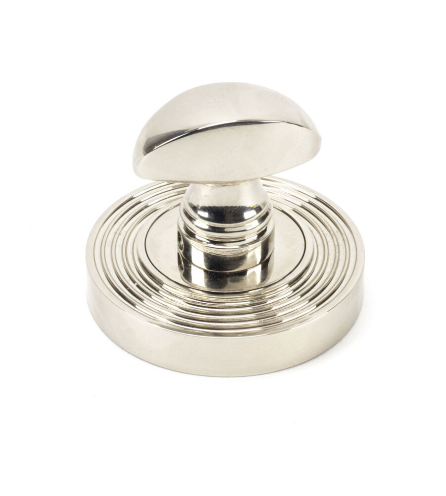 From The Anvil Polished Nickel Round Thumbturn Set (Beehive) - Image 3