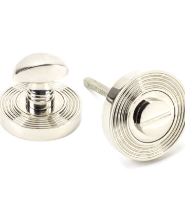 From The Anvil Polished Nickel Round Thumbturn Set (Beehive)