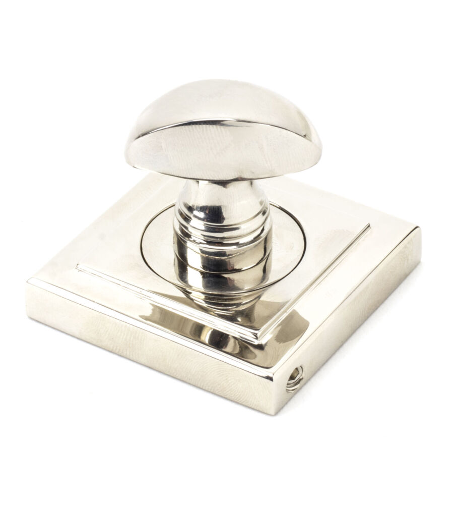 From The Anvil Polished Nickel Round Thumbturn Set (Square) - Image 3