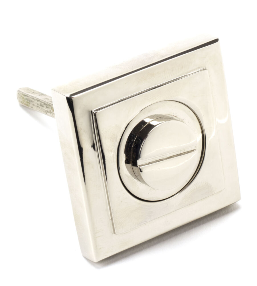 From The Anvil Polished Nickel Round Thumbturn Set (Square) - Image 4
