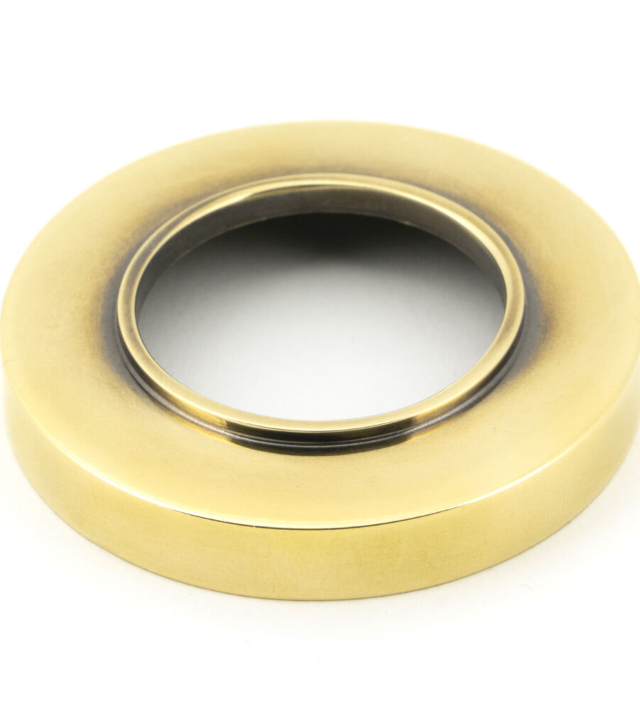 From The Anvil Aged Brass Newbury Lever on Rose Set (Plain) - Image 3