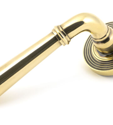 From The Anvil Aged Brass Newbury Lever On Rose Set (Beehive)