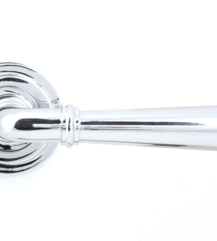 From The Anvil Polished Chrome Newbury Lever on Rose Set (Art Deco) - Image 3
