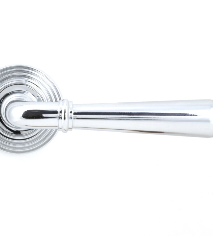 From The Anvil Polished Chrome Newbury Lever on Rose Set (Beehive) - Image 3