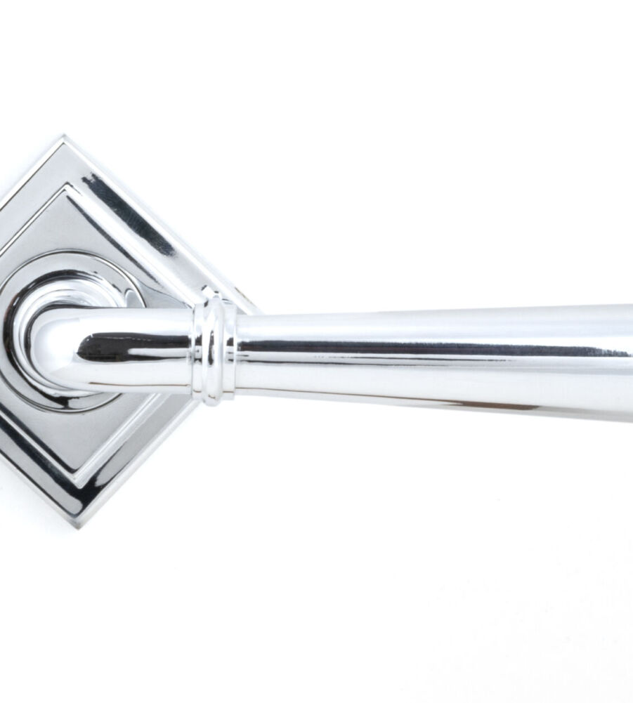 From The Anvil Polished Chrome Newbury Lever on Rose Set (Square) - Image 4