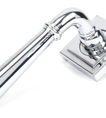 From The Anvil Polished Chrome Newbury Lever on Rose Set (Square)