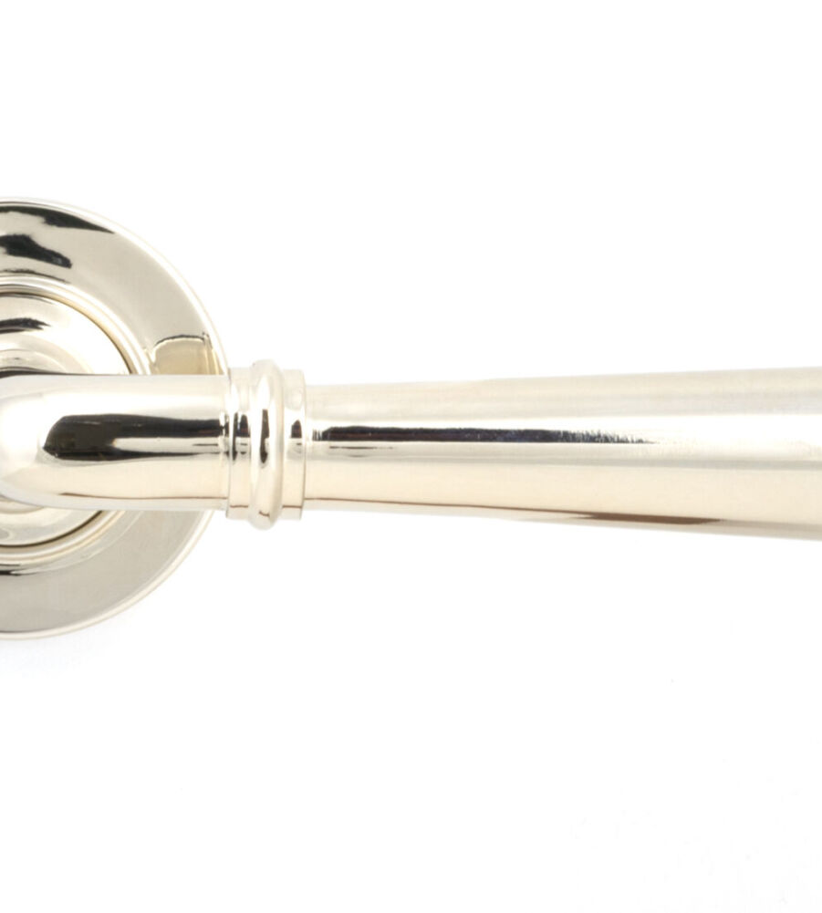 From The Anvil Polished Nickel Newbury Lever on Rose Set (Plain) - Image 3