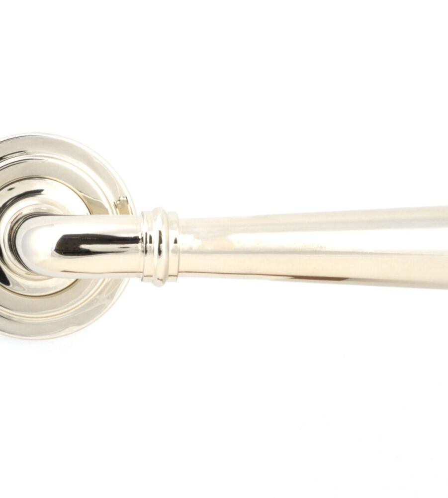From The Anvil Polished Nickel Newbury Lever on Rose Set (Art Deco) - Image 3