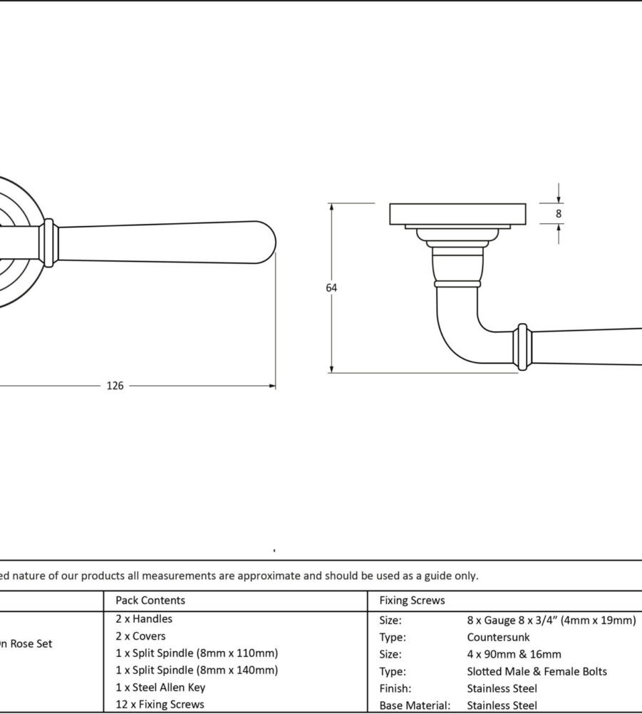 From The Anvil Polished Nickel Newbury Lever on Rose Set (Art Deco) - Image 2