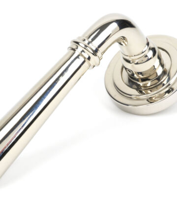 From The Anvil Polished Nickel Newbury Lever on Rose Set (Art Deco)