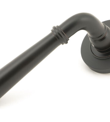 From The Anvil Aged Bronze Newbury Lever on Rose Set (Plain)
