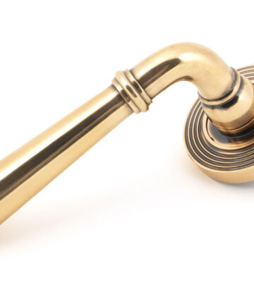 From The Anvil Polished Bronze Newbury Lever On Rose Set (Beehive)