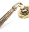 From The Anvil Aged Brass Hammered Newbury Lever on Rose Set (Plain)
