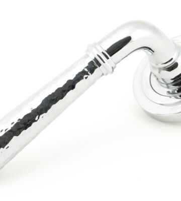 From The Anvil Pol. Chrome Hammered Newbury Lever on Rose Set (Art Deco)