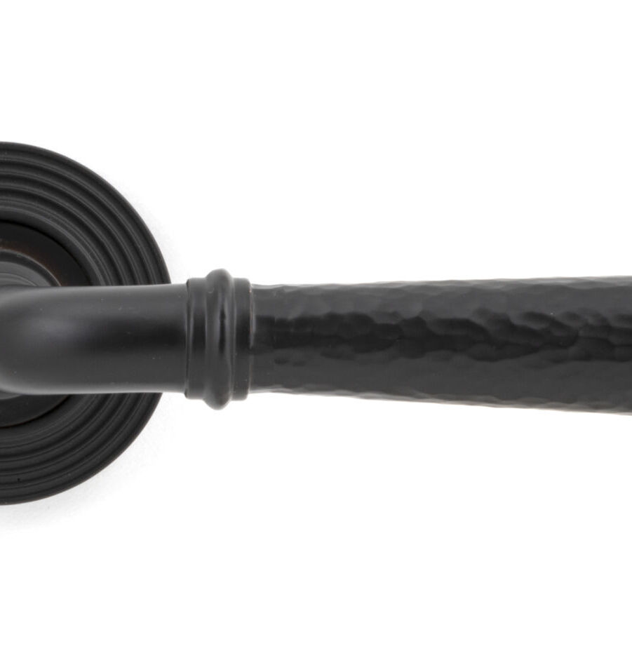 From The Anvil Aged Bronze Hammered Newbury Lever on Rose Set (Beehive) - Image 3