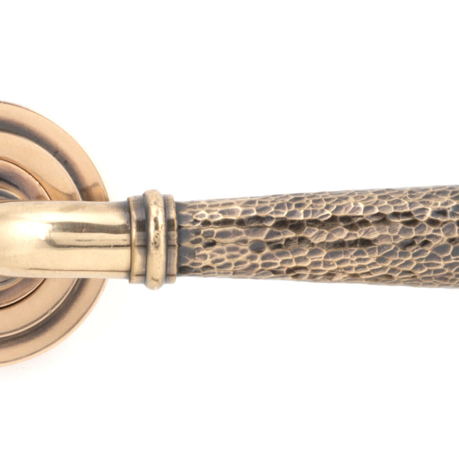 From The Anvil Pol. Bronze Hammered Newbury Lever on Rose Set (Art Deco) - Image 3