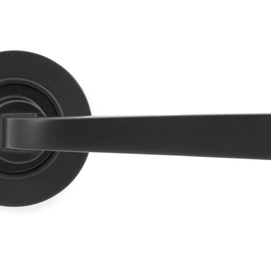 From The Anvil Aged Bronze Avon Round Lever on Rose Set (Plain) - Image 3