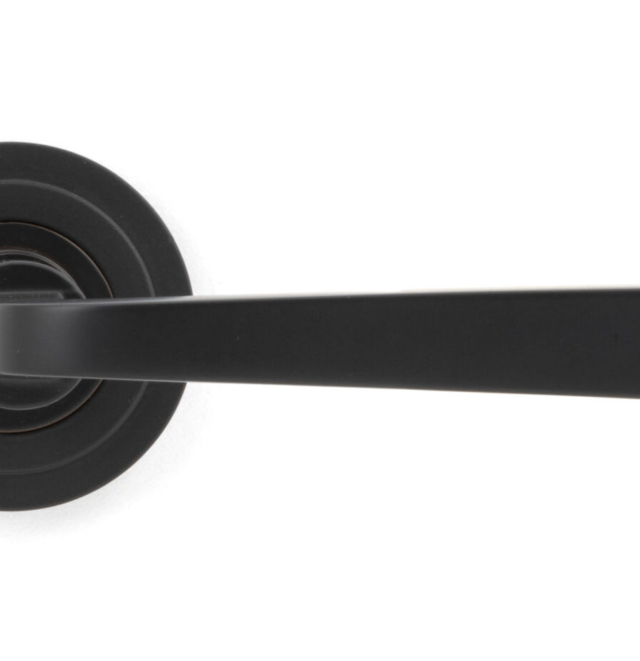 From The Anvil Aged Bronze Avon Round Lever on Rose Set (Art Deco) - Image 3