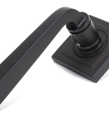From The Anvil Aged Bronze Avon Round Lever on Rose Set (Square)