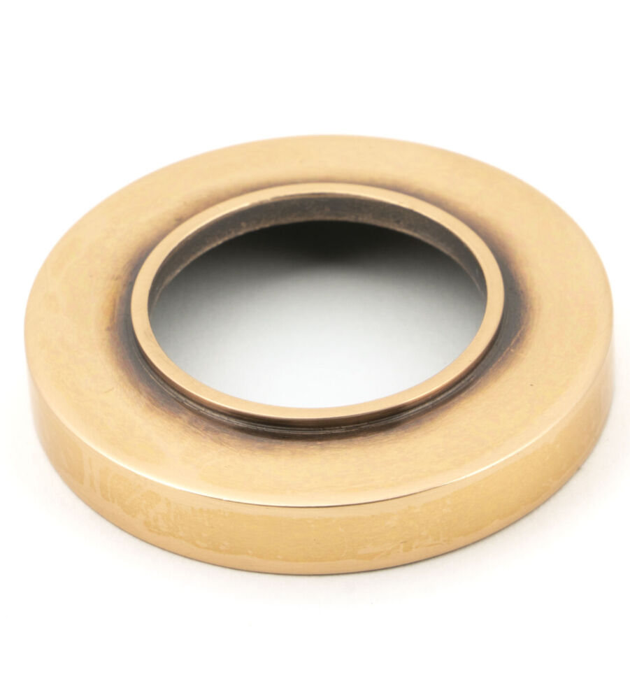 From The Anvil Polished Bronze Avon Round Lever on Rose Set (Plain) - Image 4