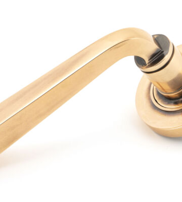 From The Anvil Polished Bronze Avon Round Lever On Rose Set (Plain)