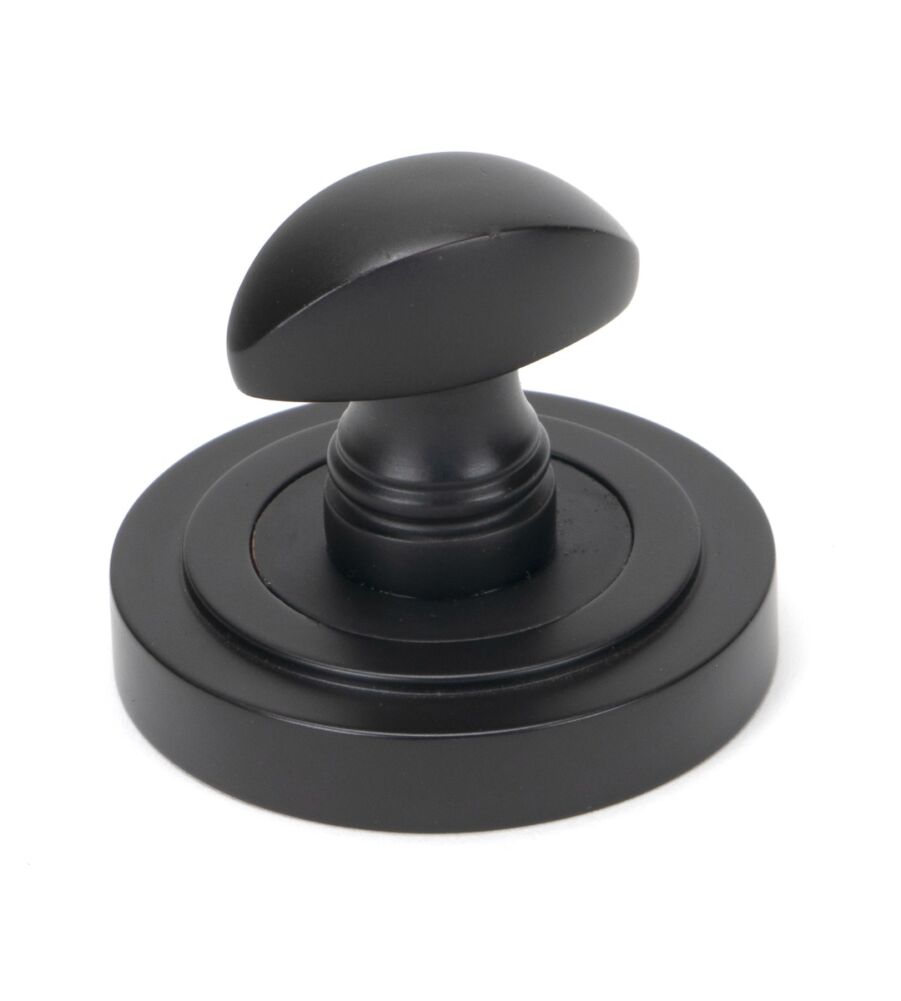 From The Anvil Aged Bronze Round Thumbturn Set (Art Deco) - Image 3