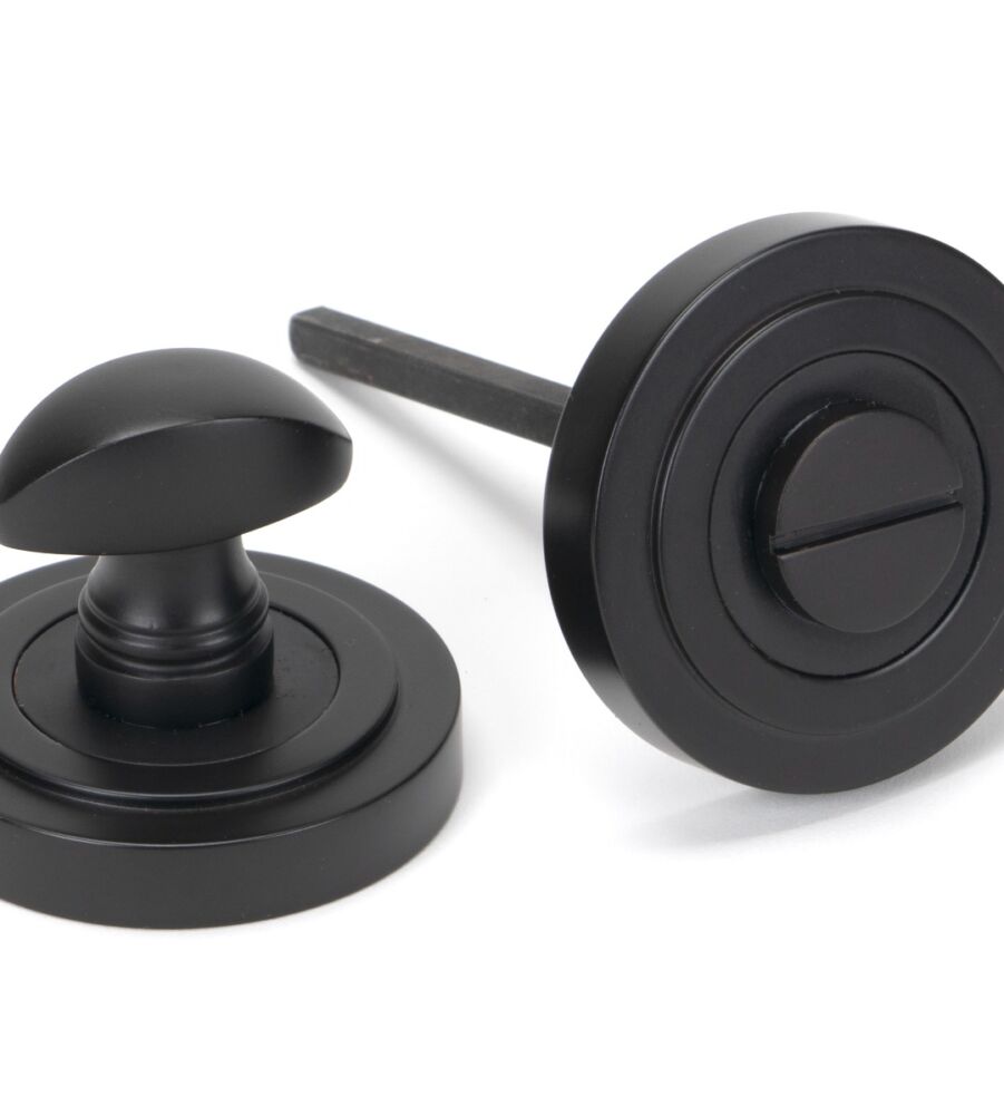 From The Anvil Aged Bronze Round Thumbturn Set (Art Deco)