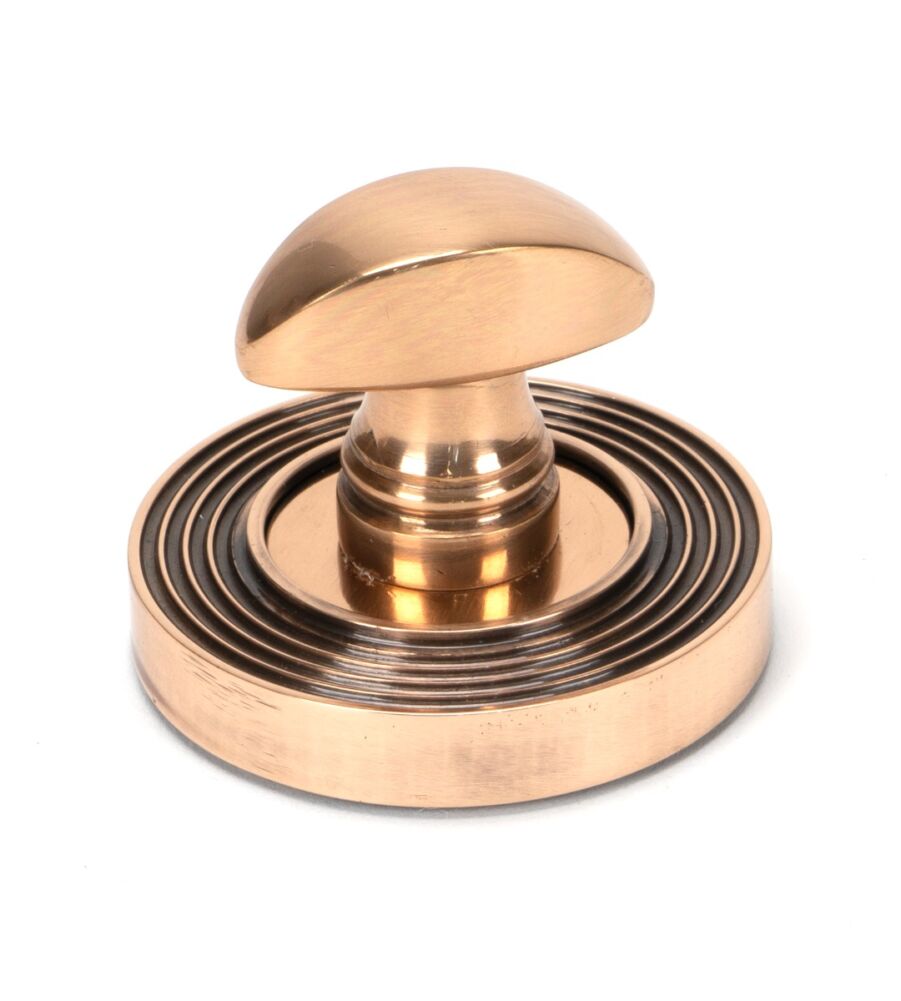 From The Anvil Polished Bronze Round Thumbturn Set (Beehive) - Image 3