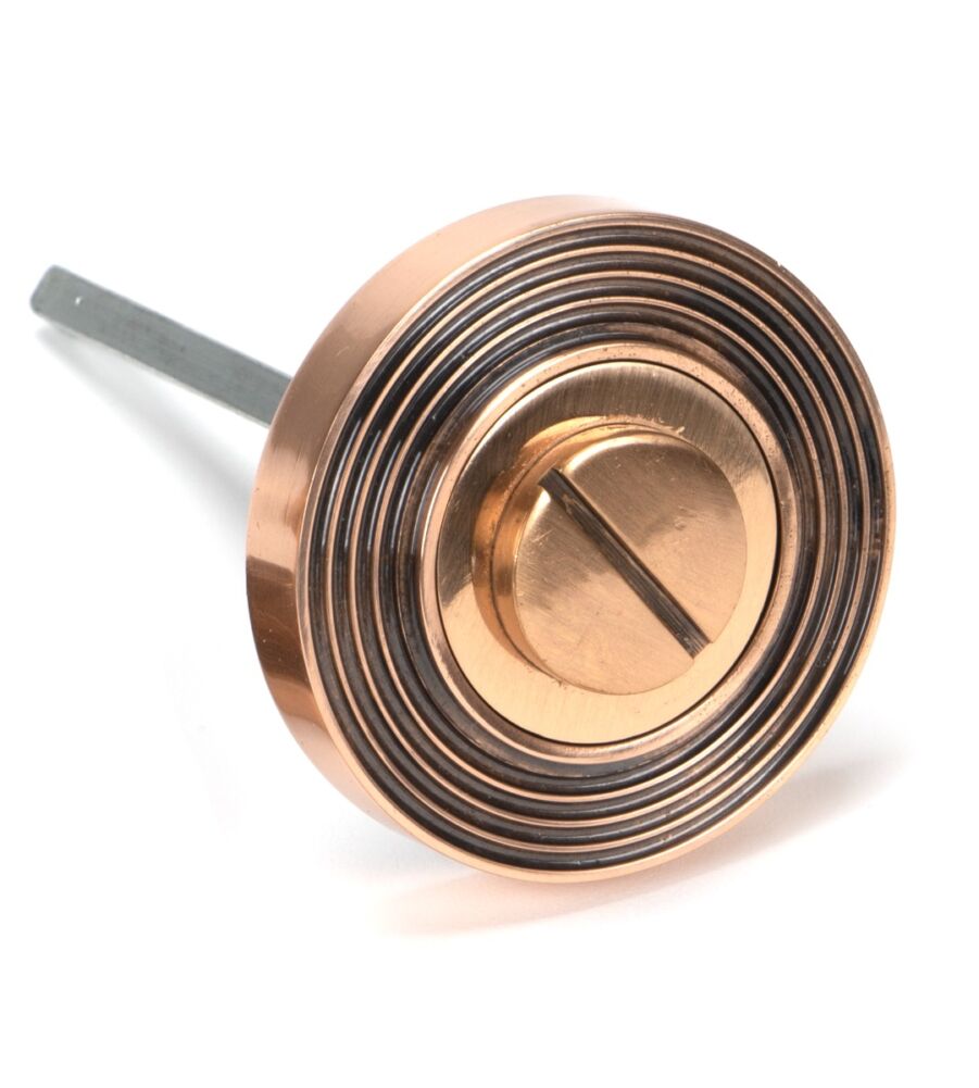 From The Anvil Polished Bronze Round Thumbturn Set (Beehive) - Image 4