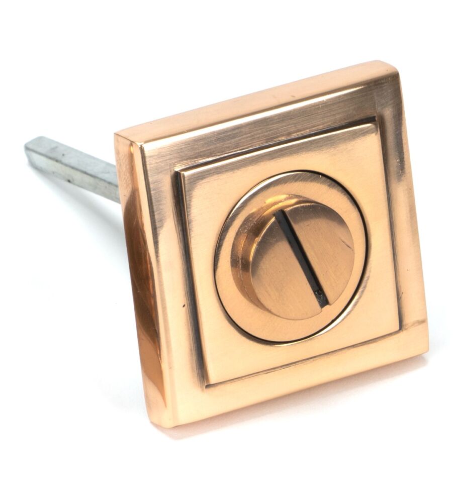 From The Anvil Polished Bronze Round Thumbturn Set (Square) - Image 4
