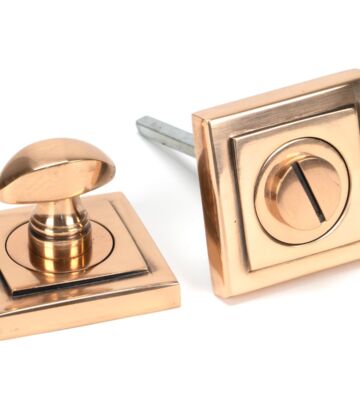 From The Anvil Polished Bronze Round Thumbturn Set (Square)