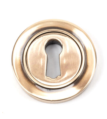 From The Anvil Polished Bronze Round Escutcheon (Plain)