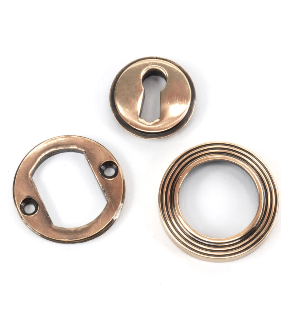 From The Anvil Polished Bronze Round Escutcheon (Beehive) - Image 4