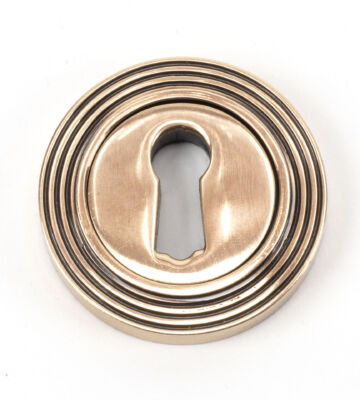 From The Anvil Polished Bronze Round Escutcheon (Beehive)