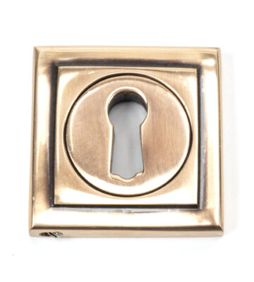 From The Anvil Polished Bronze Round Escutcheon (Square)