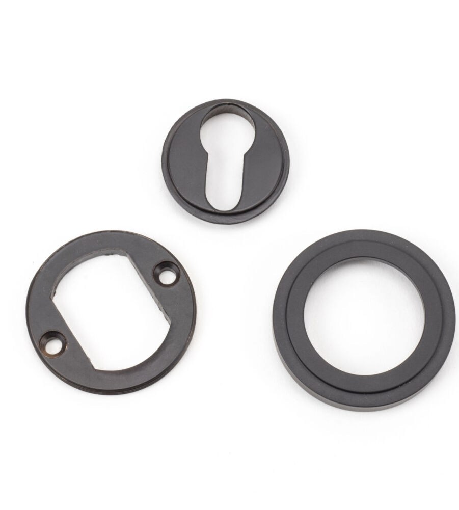 From The Anvil Aged Bronze Round Euro Escutcheon (Art Deco) - Image 4