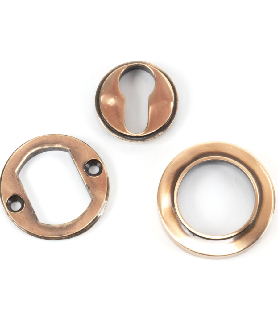 From The Anvil Polished Bronze Round Euro Escutcheon (Plain) - Image 4
