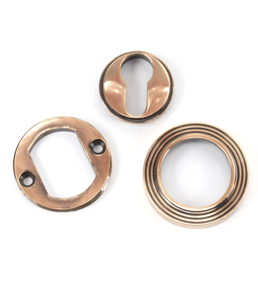 From The Anvil Polished Bronze Round Euro Escutcheon (Beehive) - Image 4
