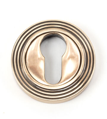 From The Anvil Polished Bronze Round Euro Escutcheon (Beehive)