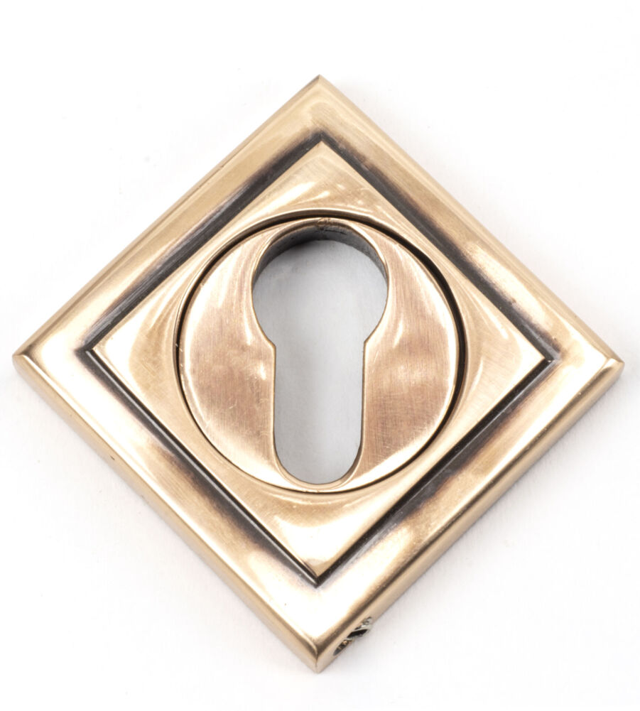 From The Anvil Polished Bronze Round Euro Escutcheon (Square) - Image 3