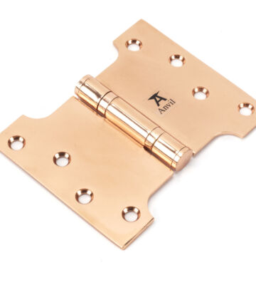 From The Anvil Polished Bronze 4″ x 3″ x 5″  Parliament Hinge (pair) ss