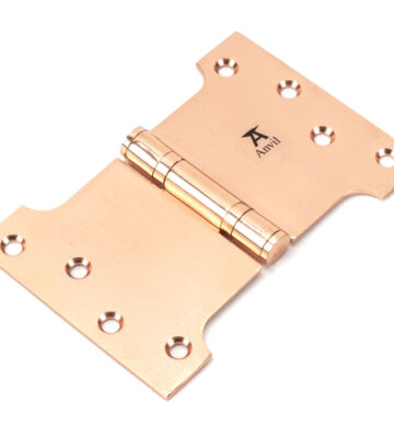 From The Anvil Polished Bronze 4″ x 4″ x 6″  Parliament Hinge (pair) ss